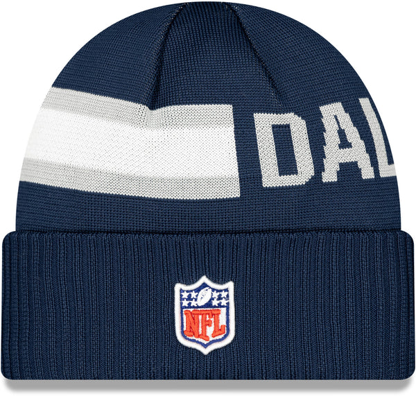 Dallas Cowboys New Era NFL 2024 Sideline Tech Knit Beanie lovemycap