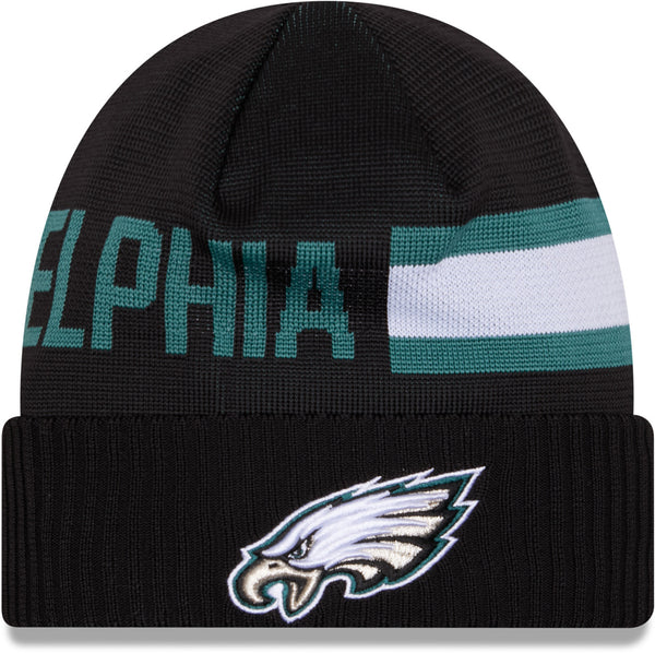 Philadelphia Eagles New Era NFL 2024 Sideline Tech Knit Beanie lovemycap