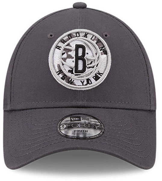 New Era Kids 9Forty Brooklyn Nets Graphite NBA Cap | lovemycap