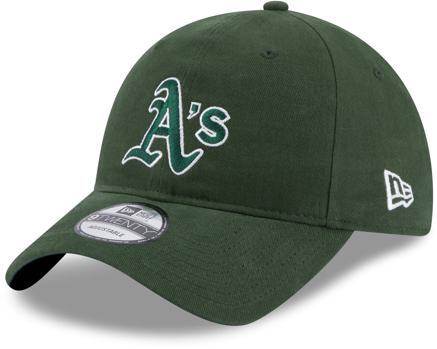 New Era Oakland Athletics Women's Green Essential Visor