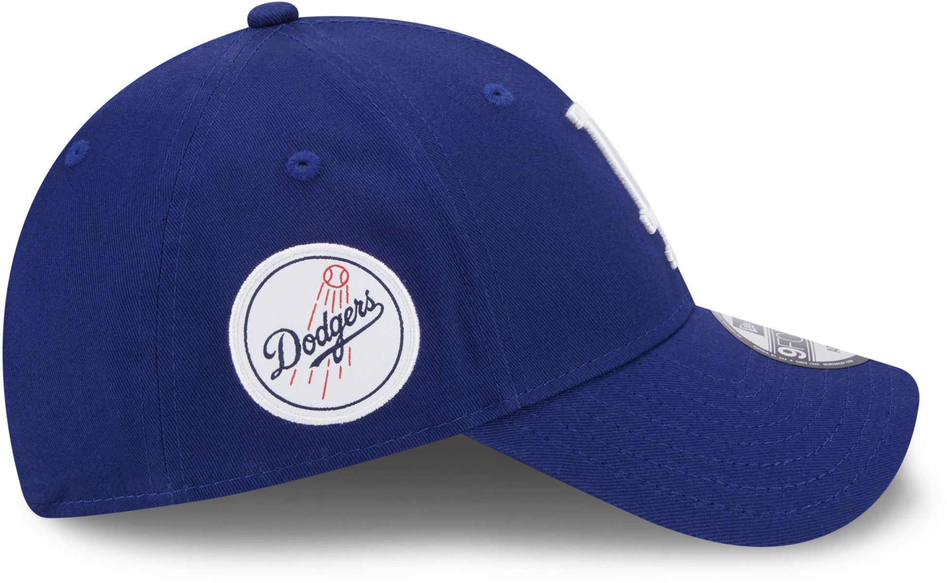 Blue New Era MLB LA Dodgers 9FORTY Side Patch Cap