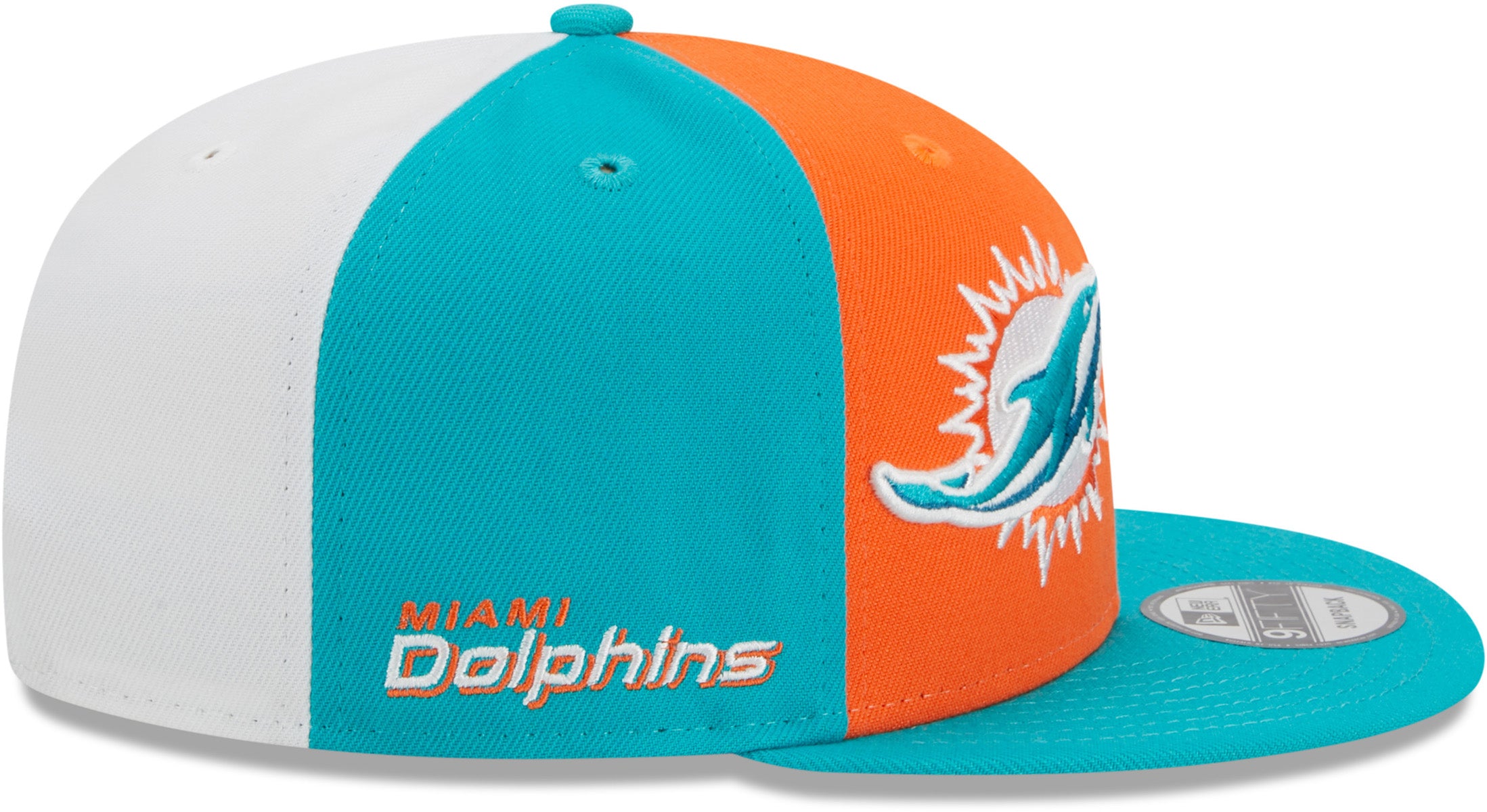 New Era Men's Miami Dolphins 2023 Sideline 2-Tone 9FIFTY Adjustable Hat - One Size Each