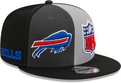 Buffalo Bills NFL Team Apparel Gray Patterned Newsboy Style Hat/Cap