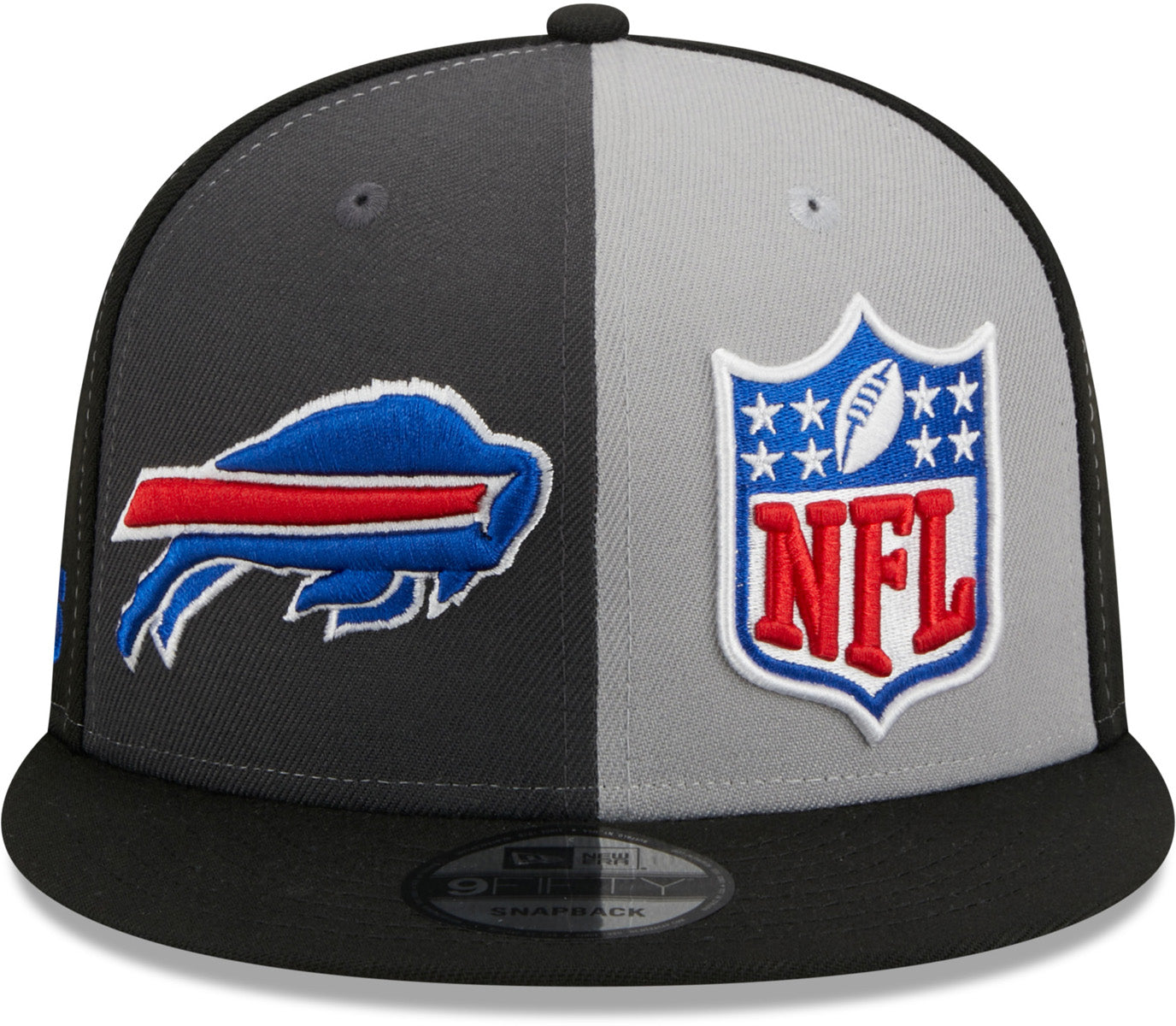 Men's New Era Black Buffalo Bills Black On Black 9FIFTY Adjustable Hat