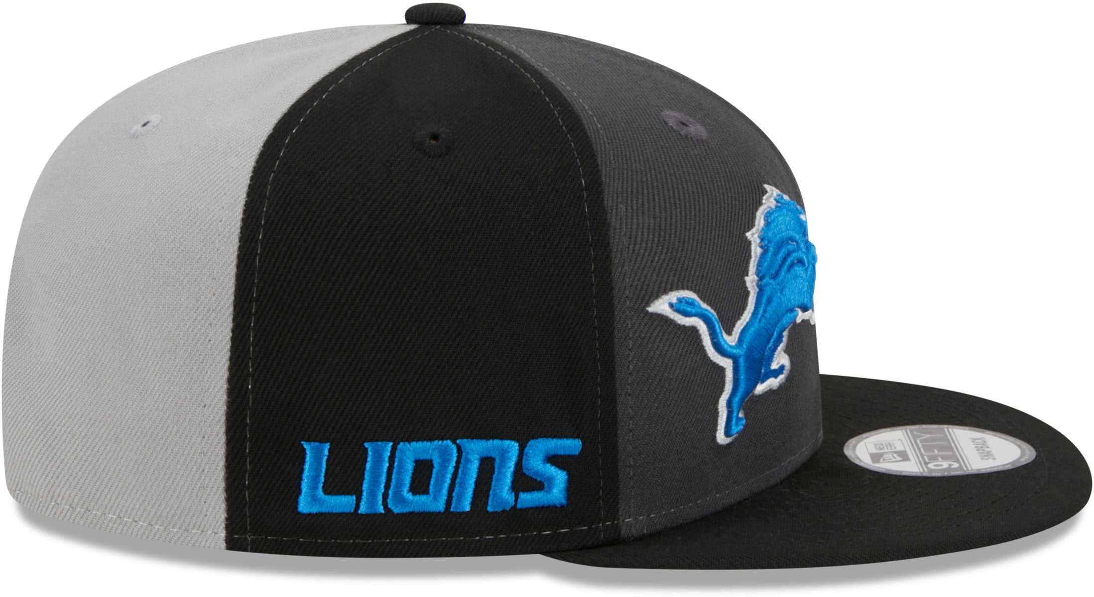 Detroit Lions NFL 2023 Sideline New Era 9Fifty Grey Snapback Team Cap