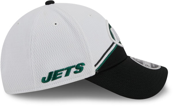 New York Jets NFL 2023 Sideline New Era 9Forty Stretch Snap Black Team Cap