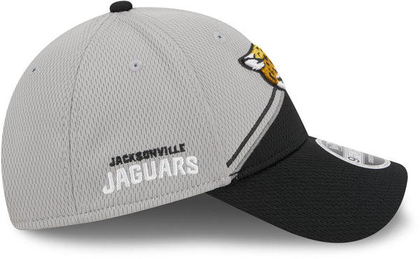 Jacksonville Jaguars NFL 2023 Sideline New Era 9Forty Stretch Snap Grey  Team Cap