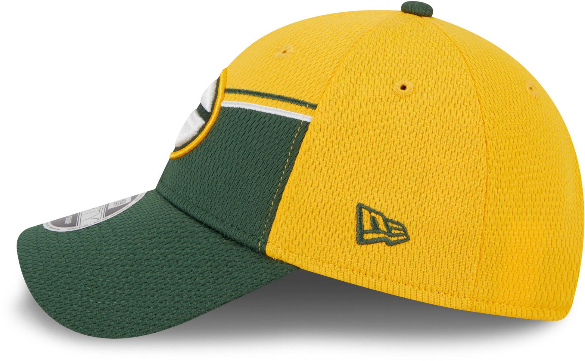 Green Bay Packers NFL 2023 Sideline New Era 9Forty Stretch Snap Team Cap