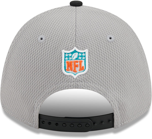 New Era Men's Miami Dolphins 2023 Crucial Catch Black 9Fifty Adjustable Hat