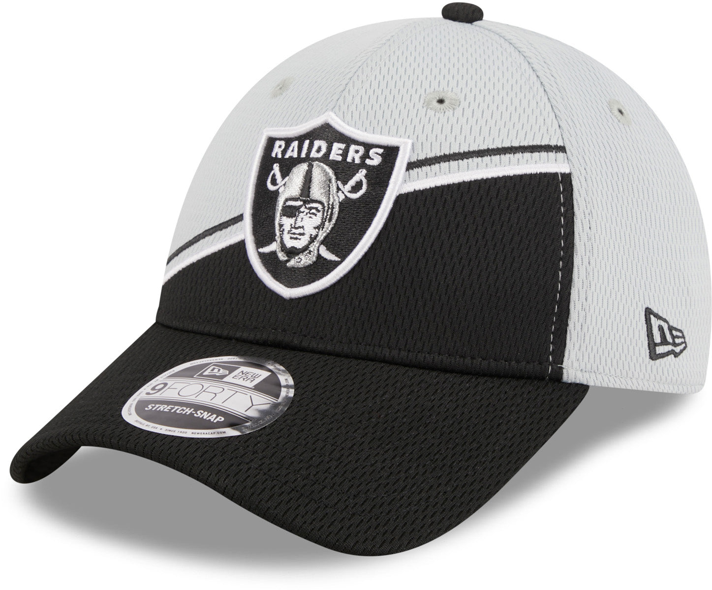 New Era 39Thirty Oakland Raiders Fitted baseball cap in black