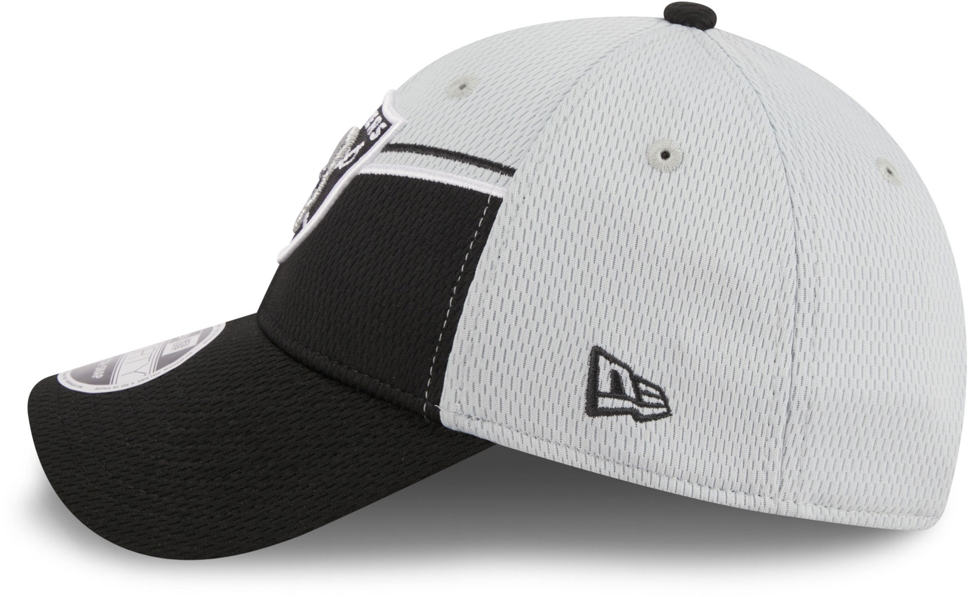 Las Vegas Raiders New Era 2023 Sideline 39THIRTY Flex Hat - Gray/Black