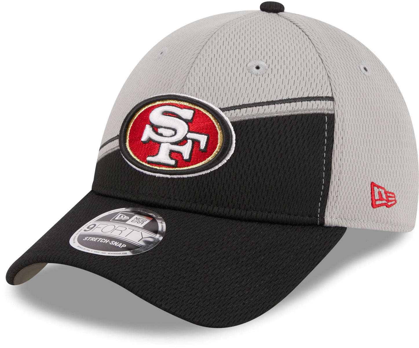 black 49ers flex fit hat