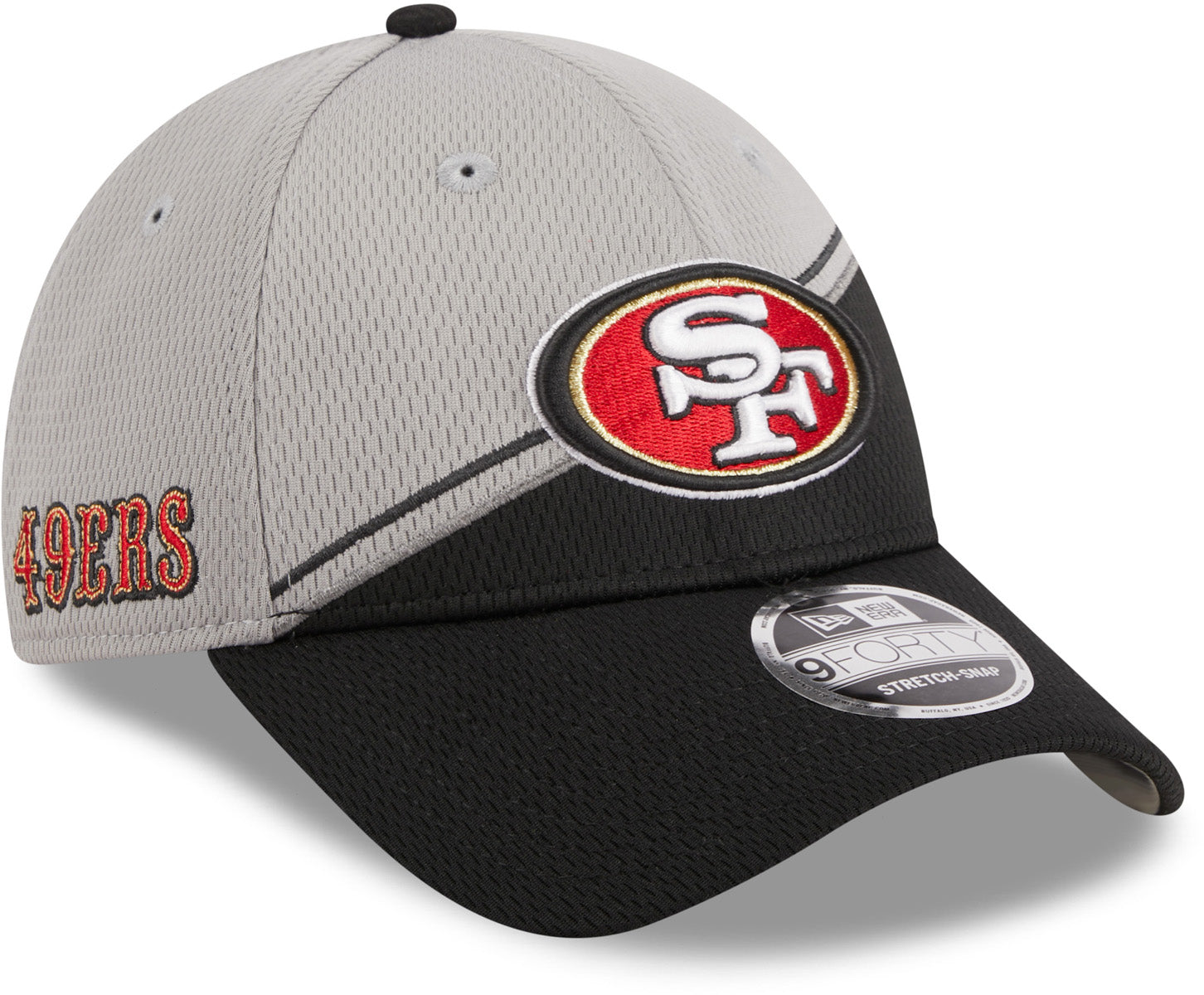 San Francisco 49Ers NFL 2023 Sideline New Era 9Forty Stretch Snap Team Cap