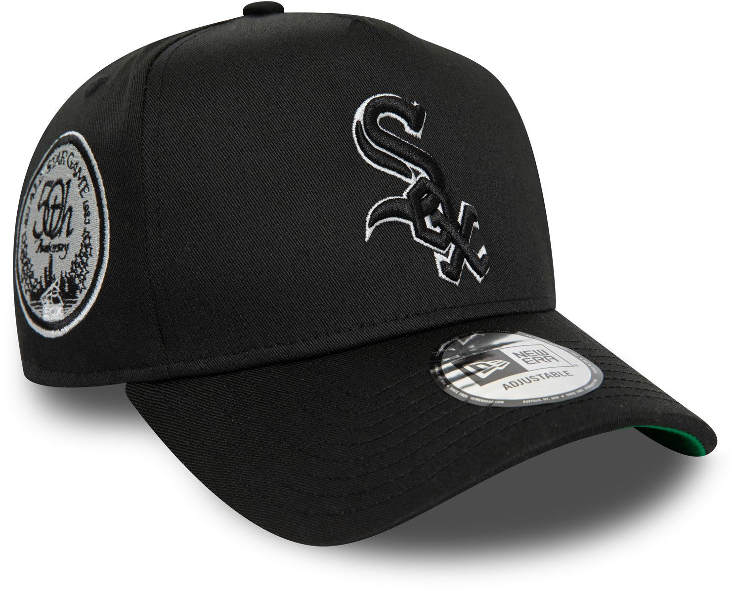 New Era Fitted White Sox Cream/Black 7 1/2