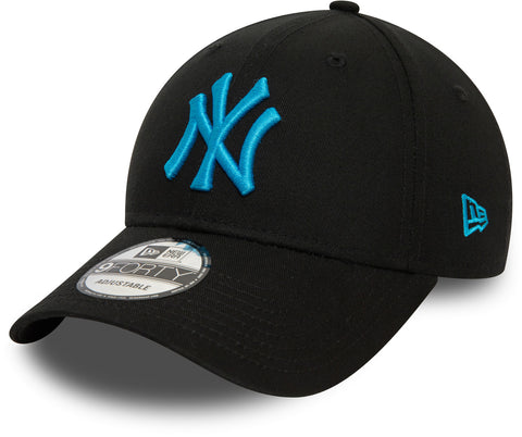 New Era Gorra de béisbol negra ajustable 940 League Basic NY Yankees