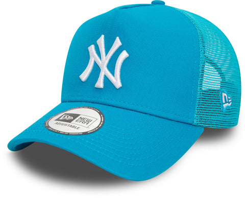 New York Yankees New Era League Essential Blue Trucker Cap