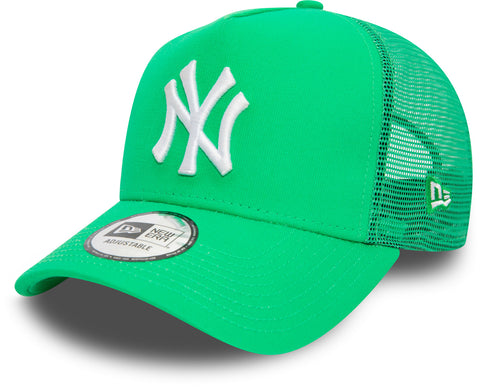 New York Yankees New Era League Essential Green Trucker Cap