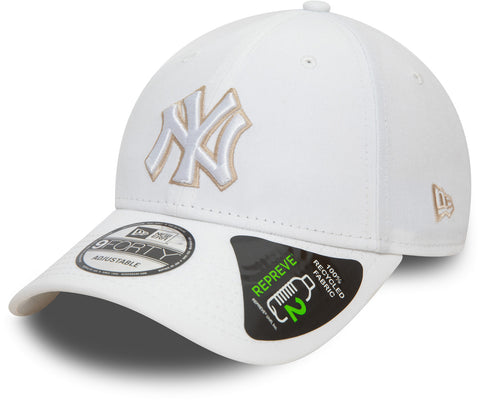 New York Yankees New Era 9Forty Repreve Outline White Baseball Cap - pumpheadgear, baseball caps