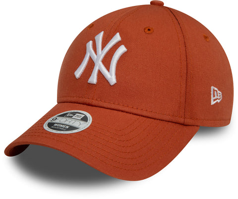 Womens New York Yankees New Era 9Forty Essential Terracotta Baseball Cap - pumpheadgear, baseball caps