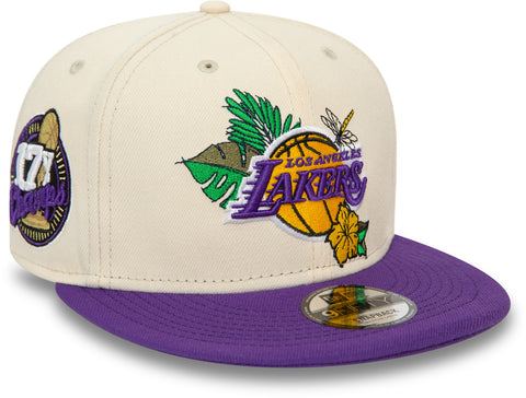 Los Angeles Lakers New Era 9Fifty NBA Floral Team Snapback Cap