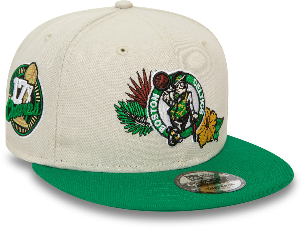 Boston Celtics New Era 9Fifty NBA Floral Team Snapback Cap