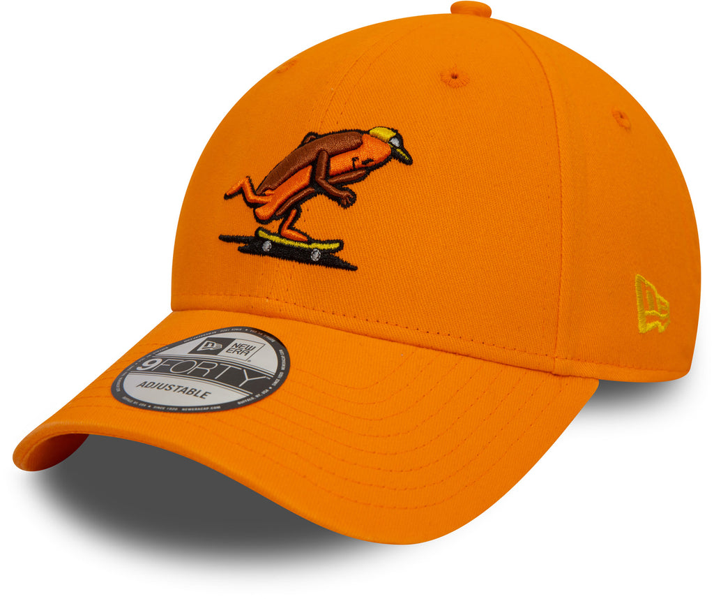 New Era 9Forty Character New York Hotdog Orange Baseball Cap - pumpheadgear, baseball caps