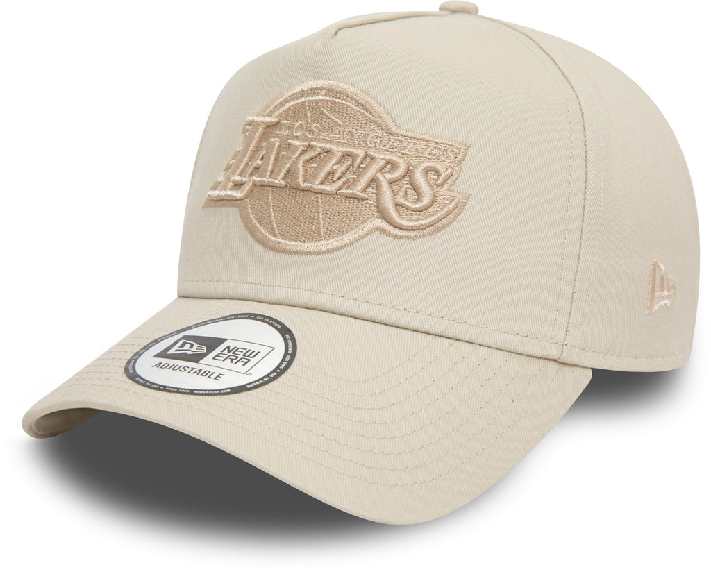 Los Angeles Lakers New Era NBA Team E-Frame Stone Trucker Cap