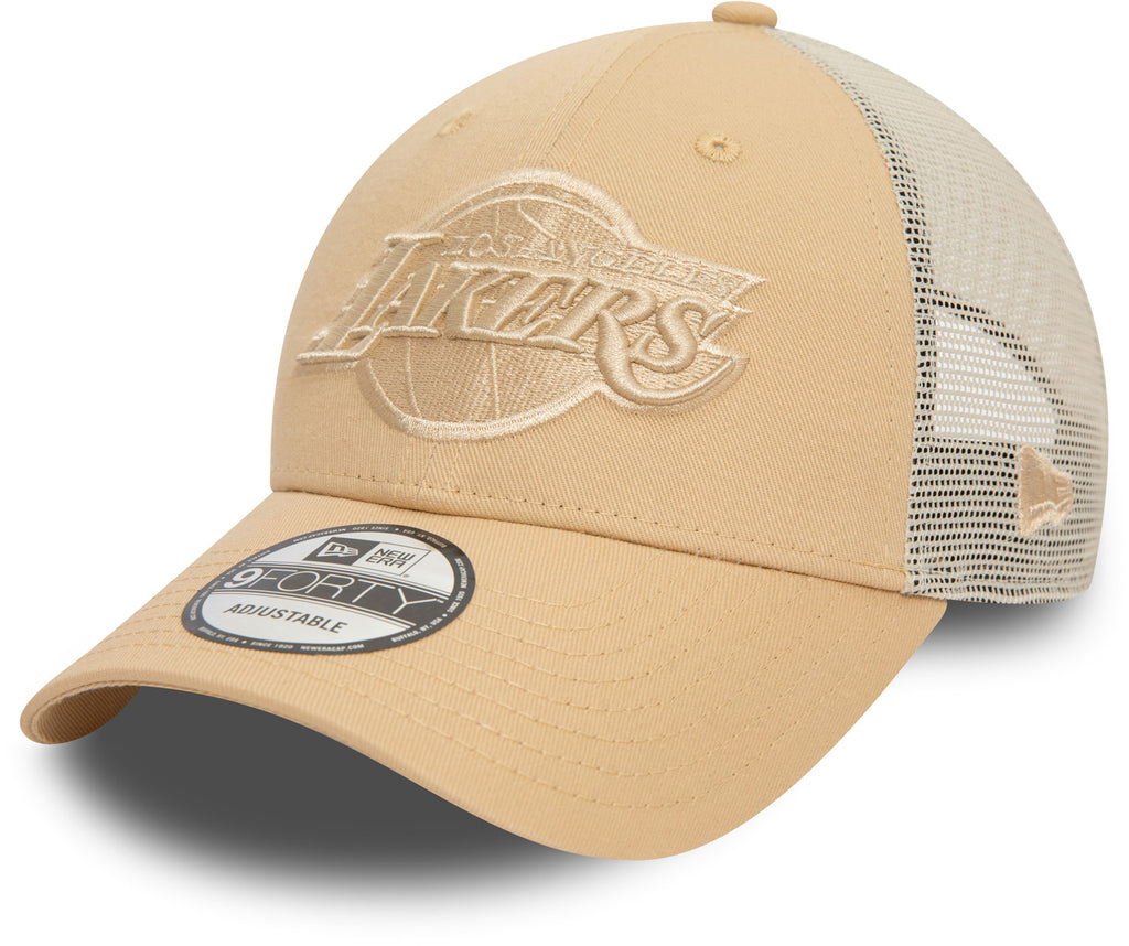 Los Angeles Lakers New Era 9Forty NBA Oatmeal Trucker Cap