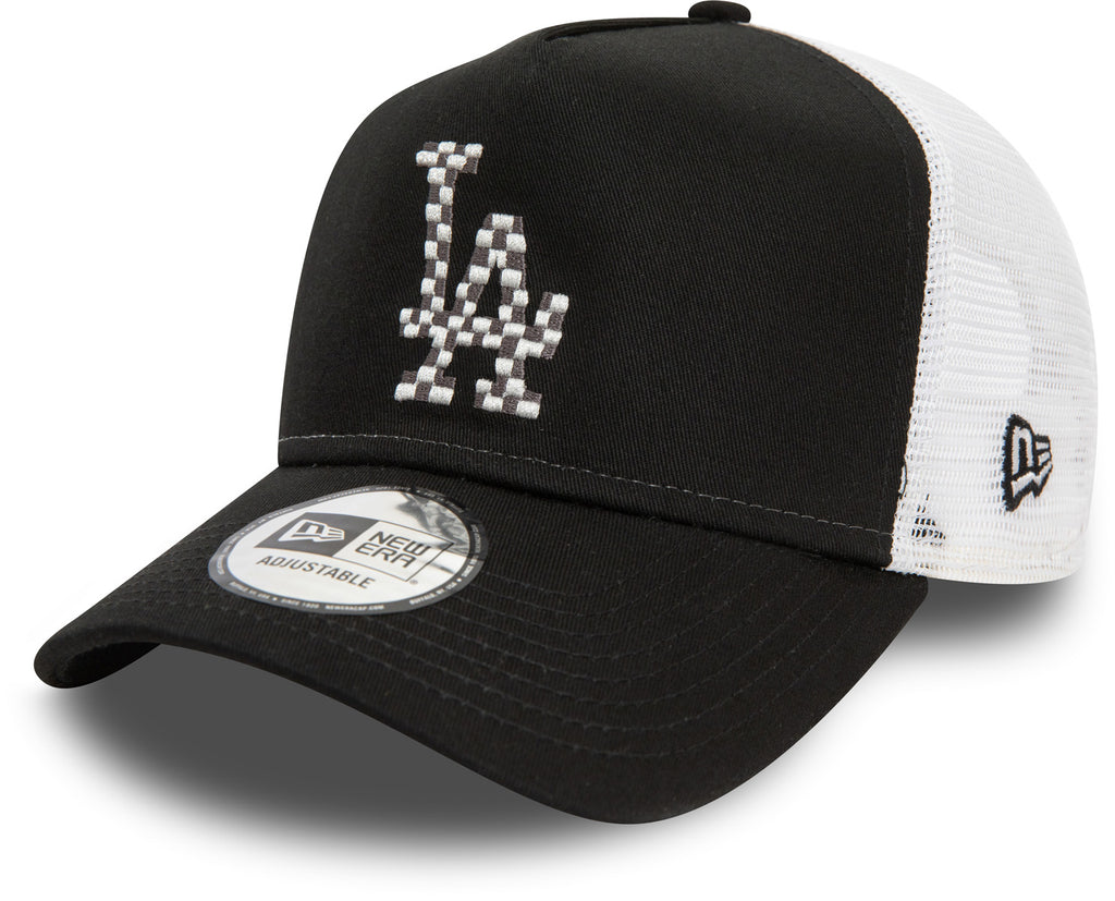 Los Angeles Dodgers New Era Seasonal Infill Black Trucker Cap