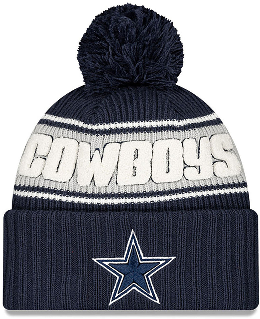 Dallas Cowboys New Era NFL 2024 Sideline Sport Knit Bobble Hat - pumpheadgear, baseball caps