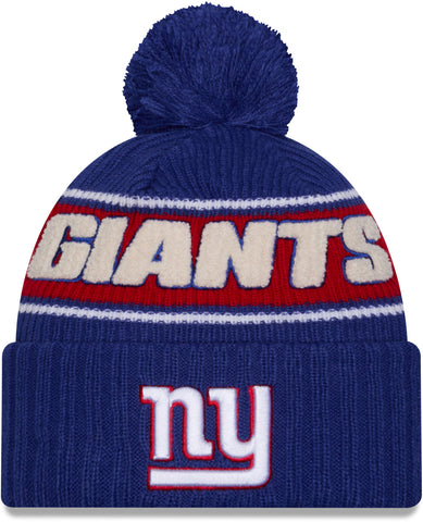 New York Giants New Era NFL 2024 Sideline Sport Knit Bobble Hat - pumpheadgear, baseball caps