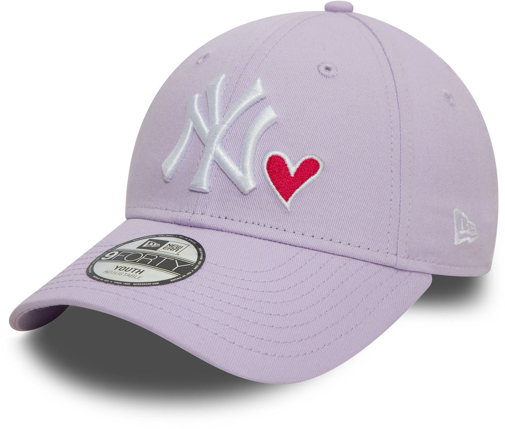 New York Yankees New Era 9Forty Kids Icon Lilac Baseball Cap