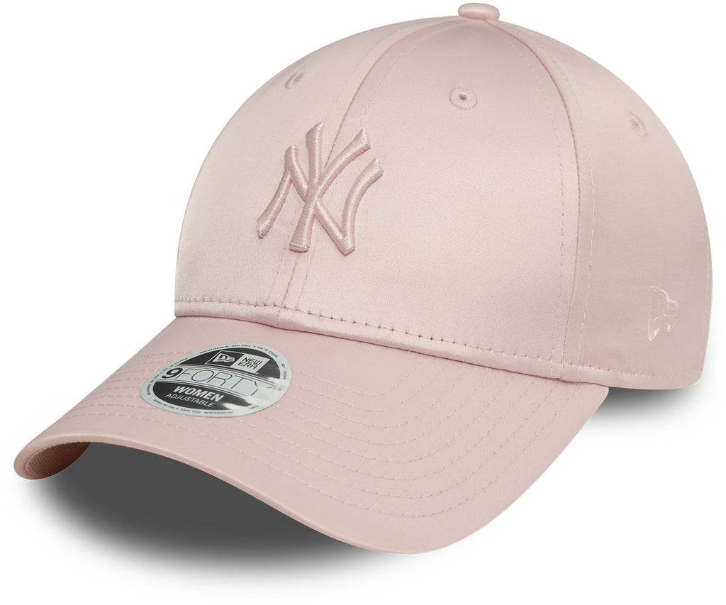 Womens New York Yankees New Era 9Forty Blush Pink Satin Baseball Cap