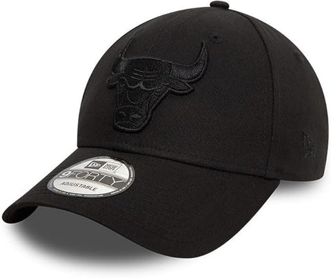 Chicago Bulls New Era 9Forty NBA Essential All Black Team Cap