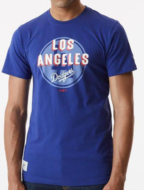 Men's T-Shirt New Era La Dodgers Photo Print Black T-Shirt Black