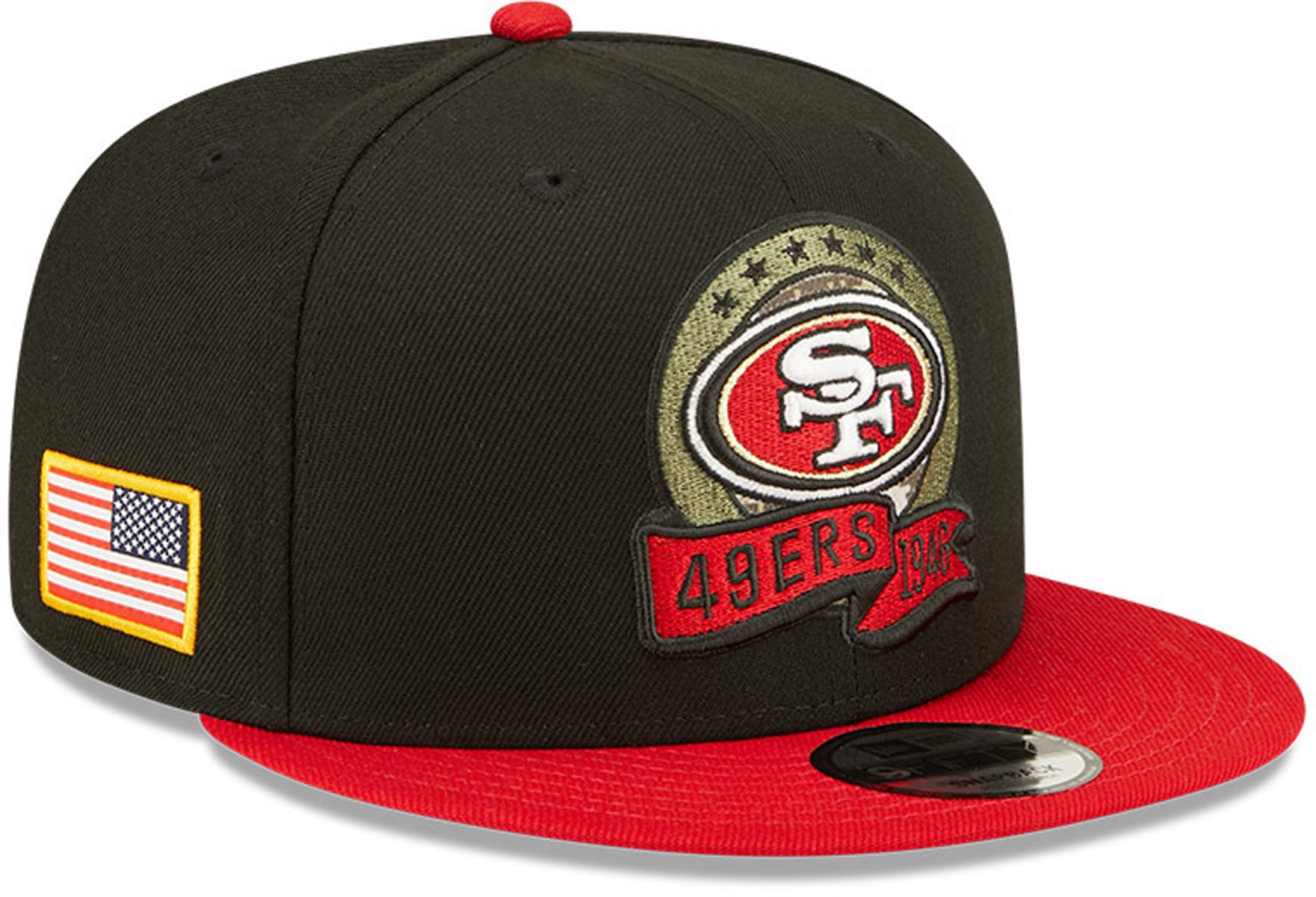 San Francisco 49Ers New Era 9Fifty NFL 2022 Salute To Service Snapback –  lovemycap