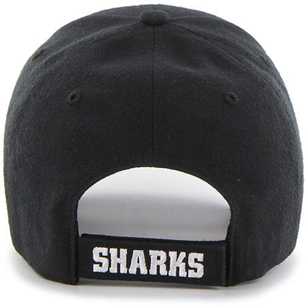 San Jose Sharks Hat Cap Fitted Mens 7 1/8 Gray Black NHL Hockey New Era