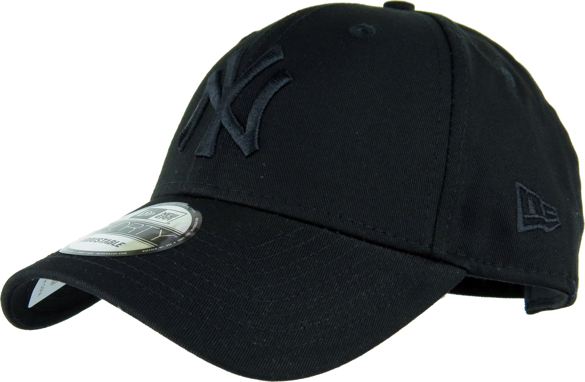 Womens NY Yankees New Era 940 Essential All Black Baseball Cap