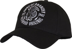 Sons Of Anarchy Redwood Black Baseball Cap | lovemycap